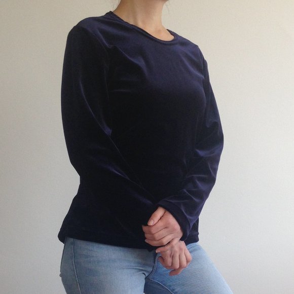 Great Lakes Country - Dark Blue Velvet Shirt - Picture 1 of 5